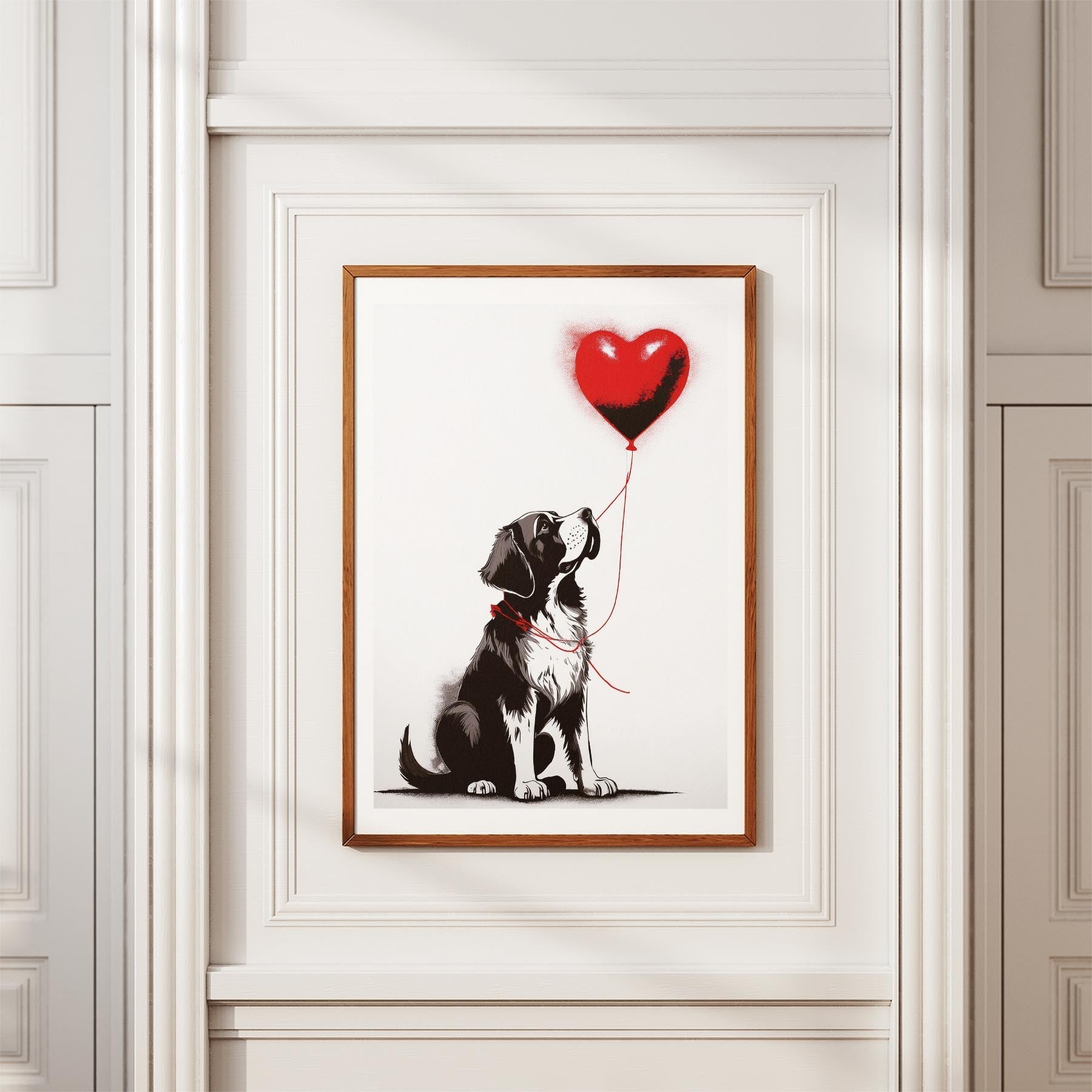 Saint Bernard DOGSY Series inspired by the Art of Banksy image 3