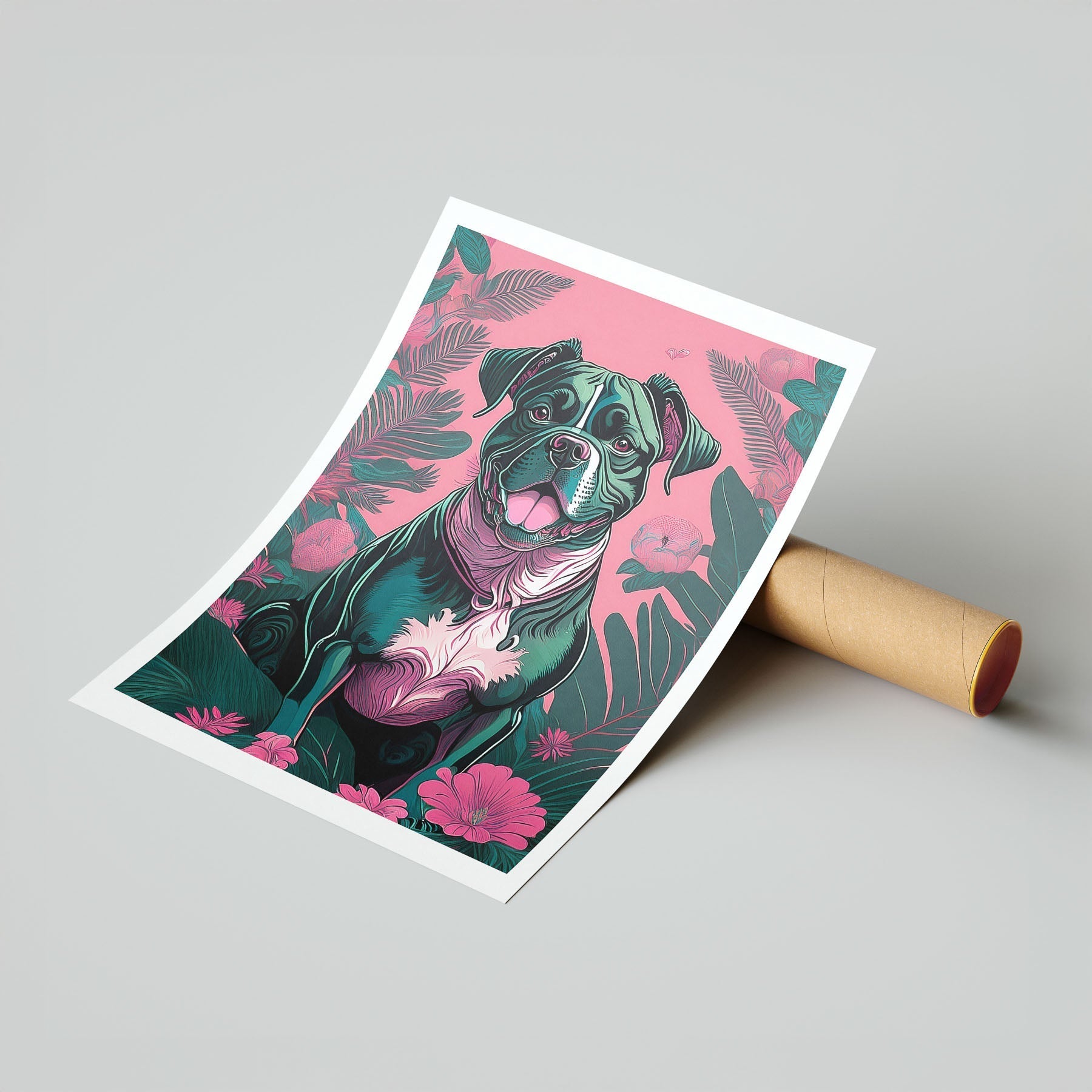 Boxer Flowery Dog image 7