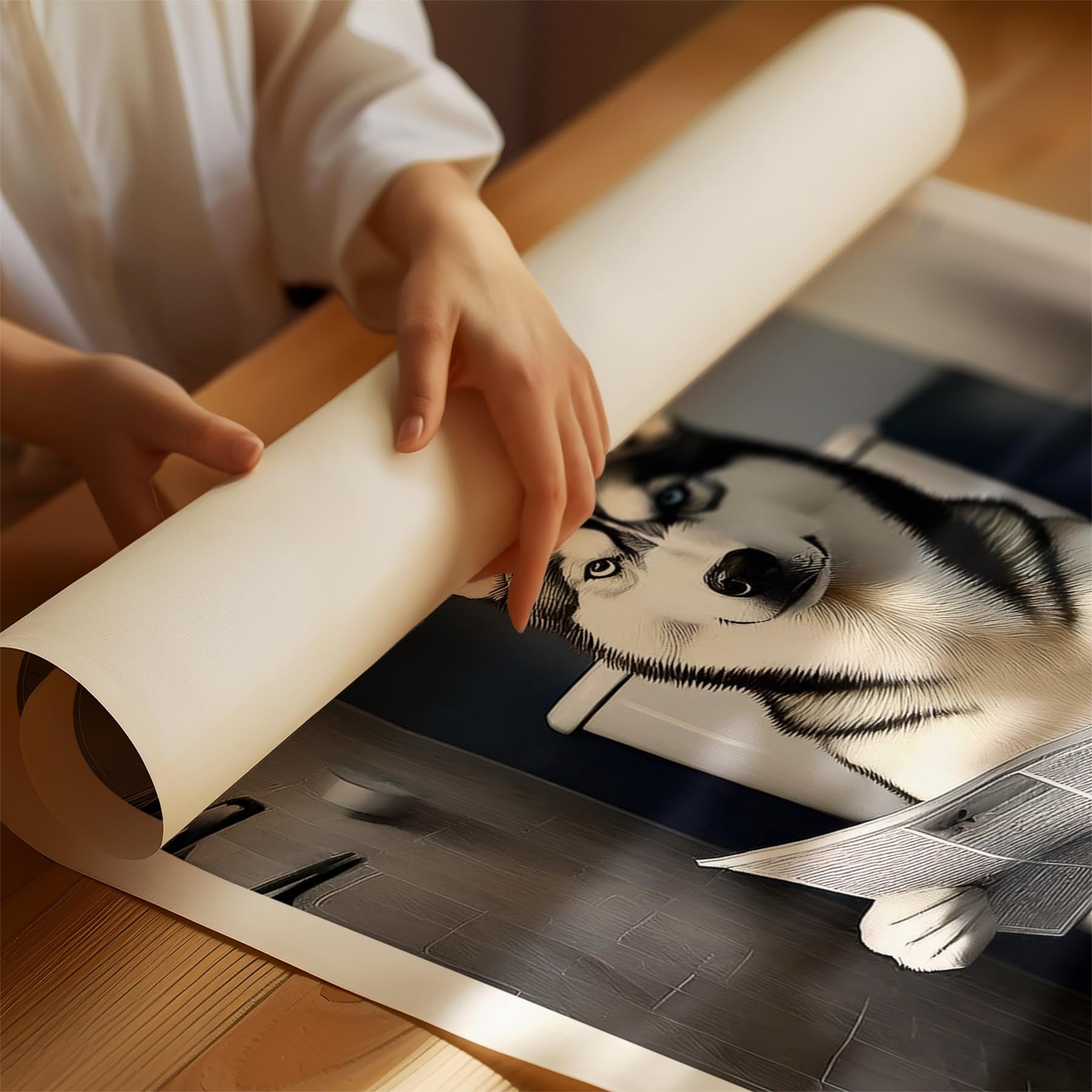 Siberian Husky Toilet Humour Dog Series image 1