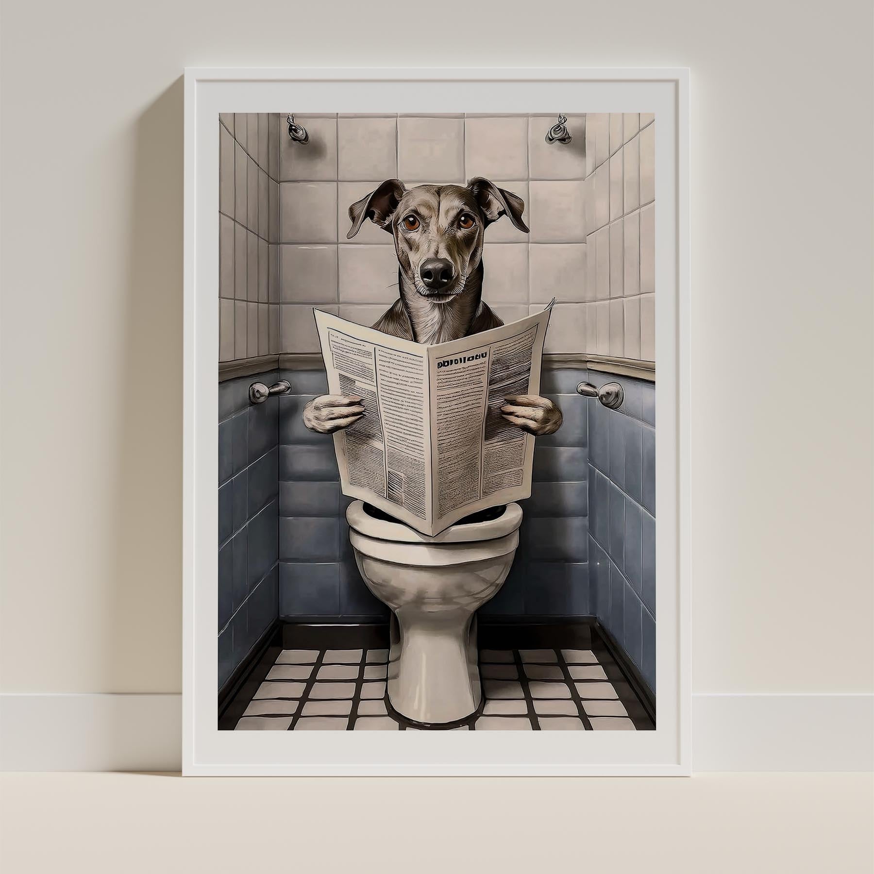 Greyhound Toilet Humour Dog Series 3 image 9