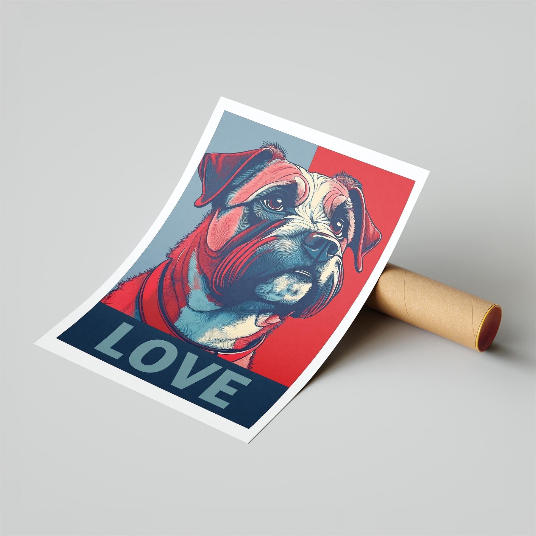 Border Terrier LOVE Series Inspired by the Obama Poster image 6