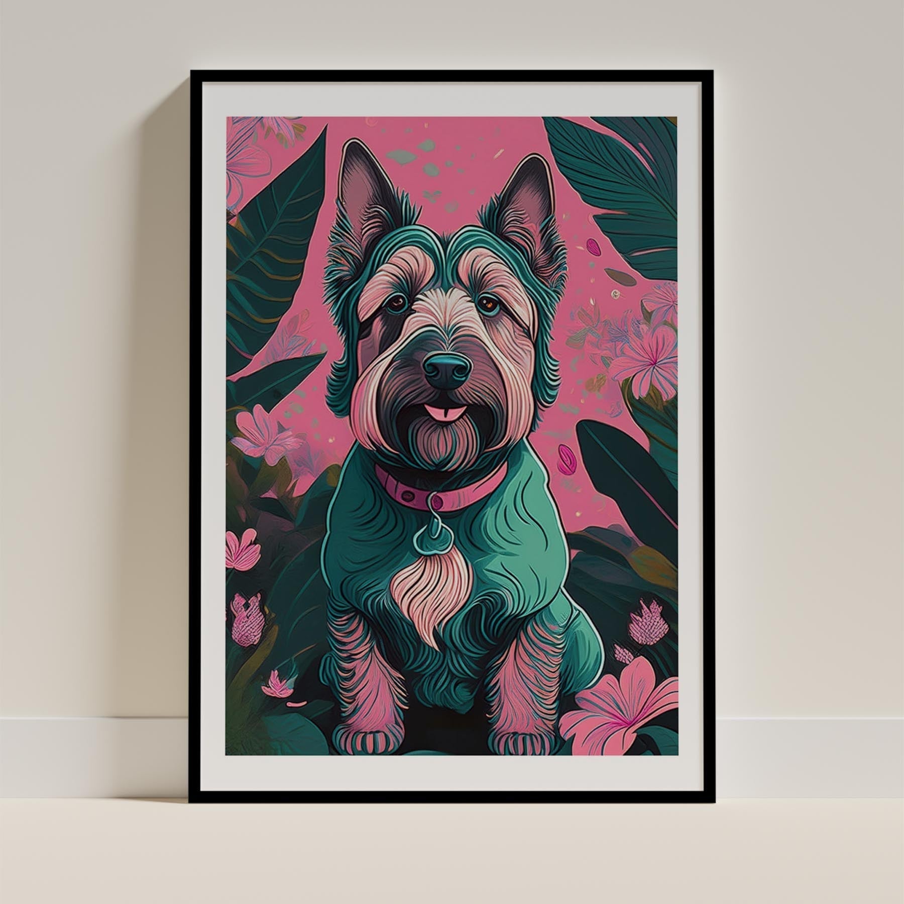 Irish Terrier Flowery Dog image 11