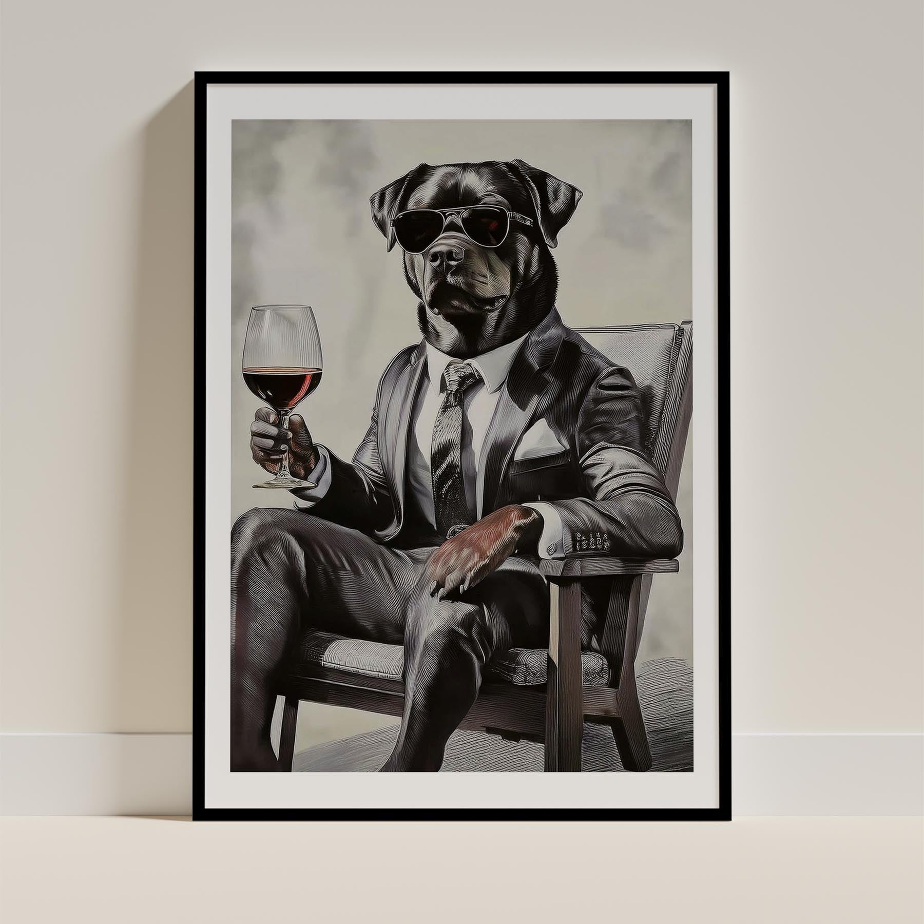 Rottweiler Dog Art Print Unframed Vol 1 | 11 Unique Designs | Wall Art Gift for Dog Lovers - Image 8 | Dogsy & Co