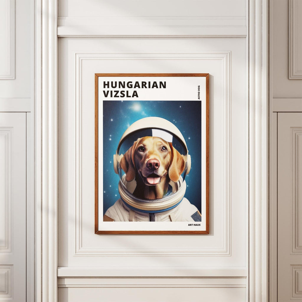 Hungarian Vizsla Astronaut Dog Series with Text Astro Dog image 3