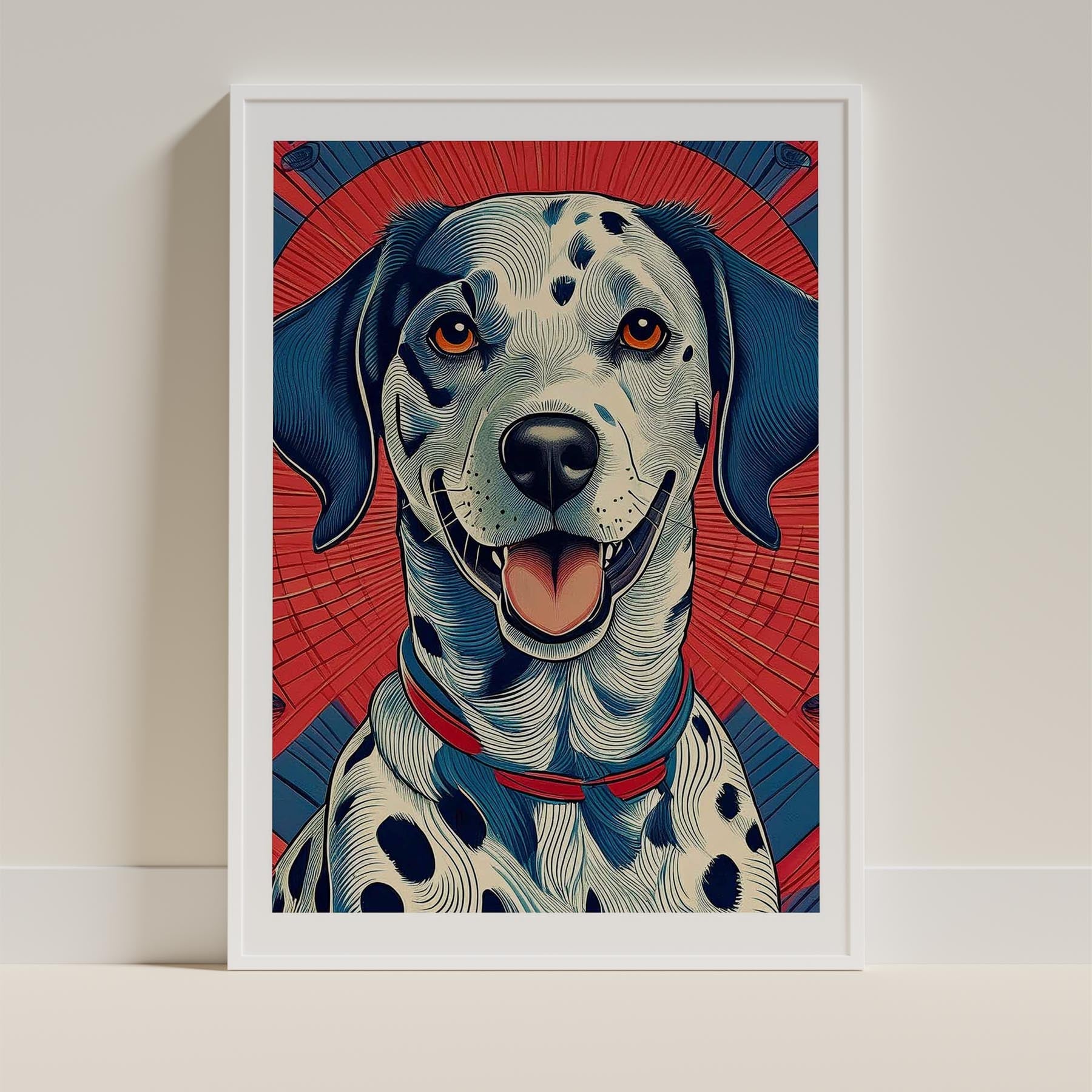 Dalmatian Hokusai Japanese Inspired Dog Series image 9
