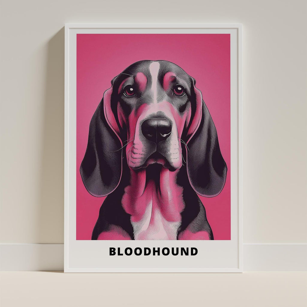 Bloodhound Pink and Black Dog Series image 9