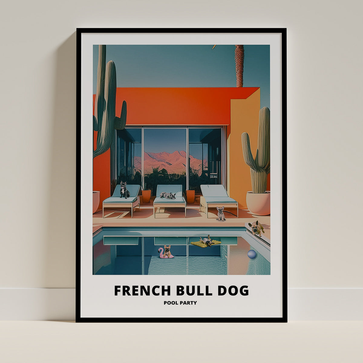 French Bull Dog Dog Art Print Unframed | 4 Unique Designs | Wall Art Gift for Dog Lovers - Image 4 | Dogsy & Co