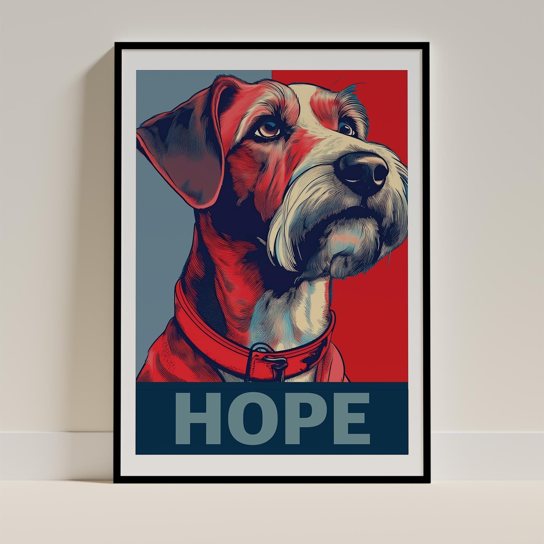 Irish Terrier HOPE Series Inspired by the Obama Poster image 0