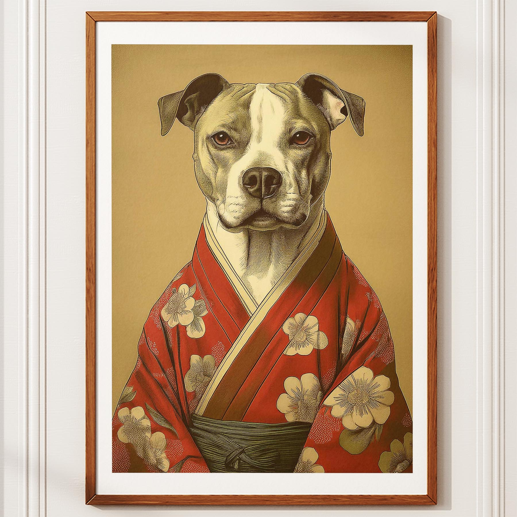 American Staffordshire Terrier Japanse Kimono Dog Series image 10