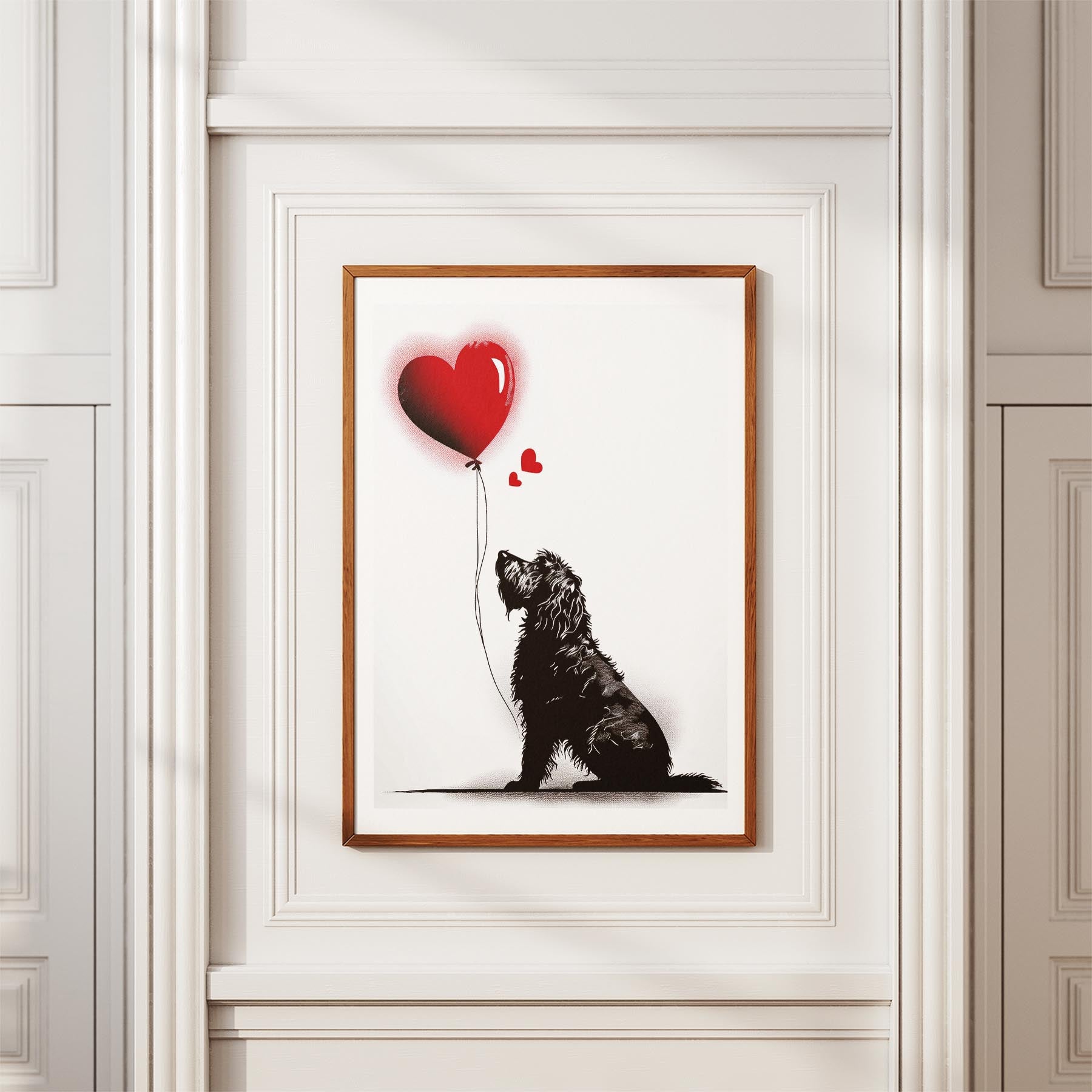 Old English Sheepdog DOGSY Series inspired by the Art of Banksy image 3