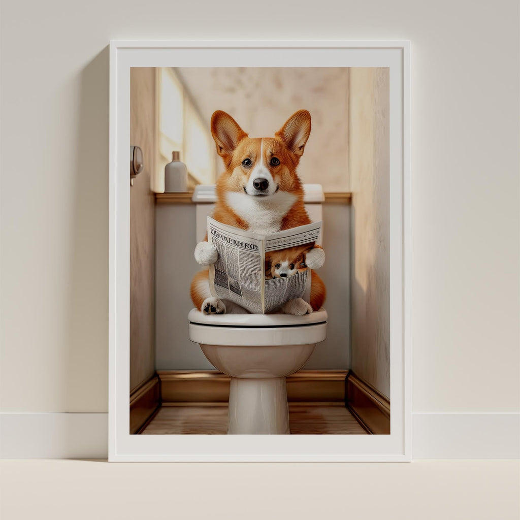 Corgi Toilet Humour Dog Series image 9