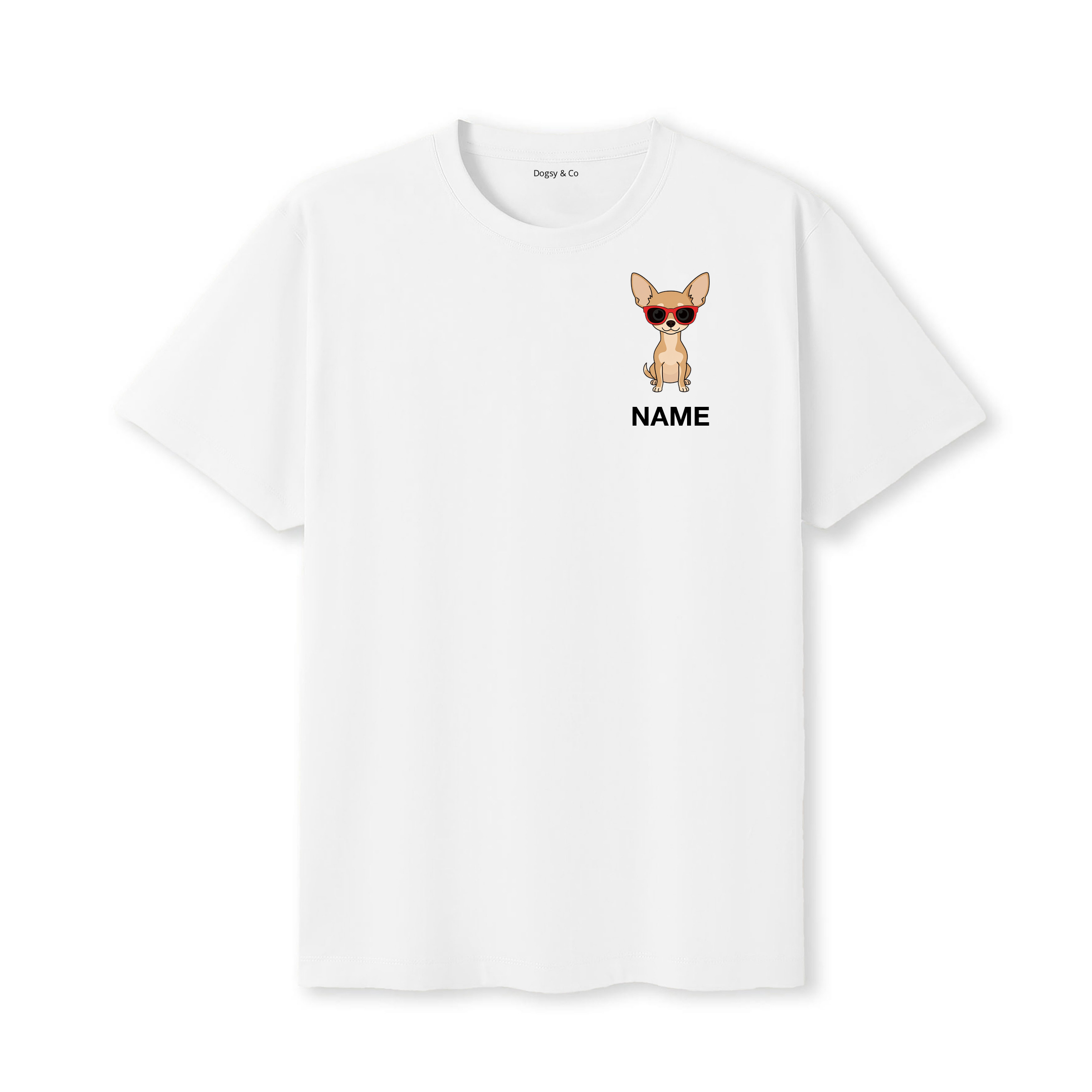 Chihuahua Cool Dog Custom T-Shirt - White