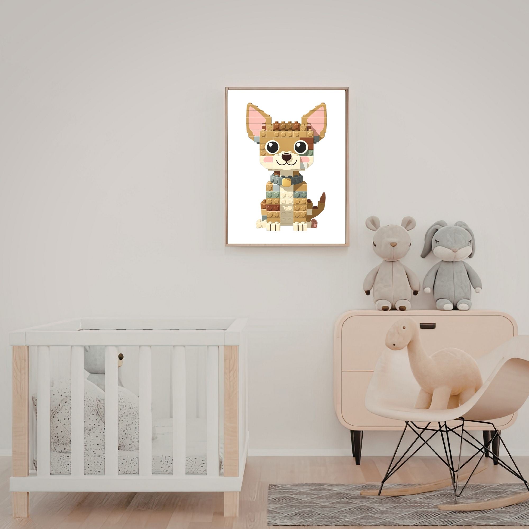 Chihuahua Lego Dog - White