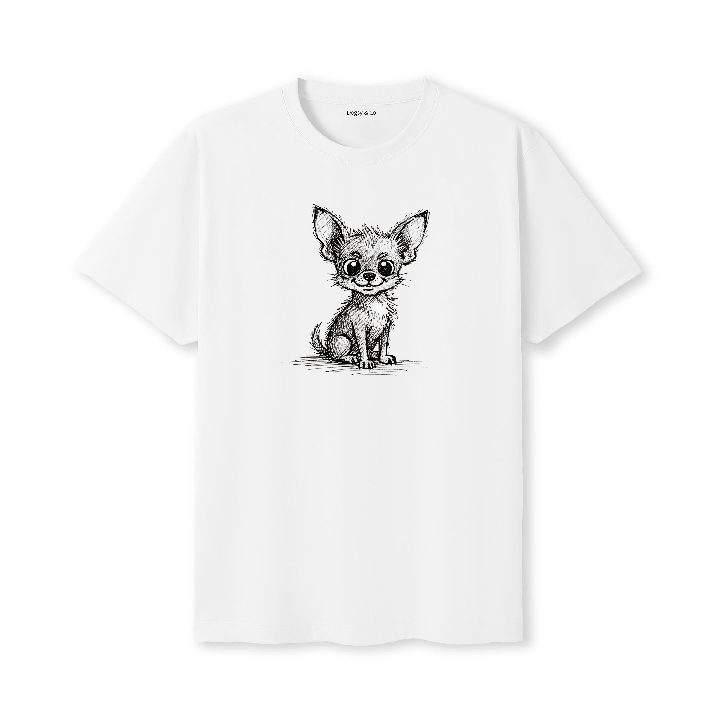 Chihuahua Scraggy Dog T-Shirt - White