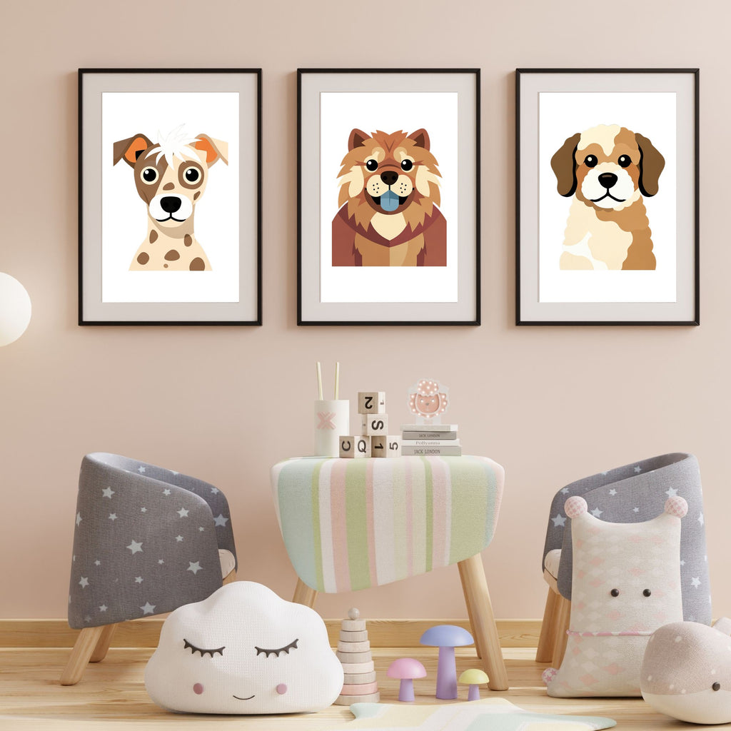 Bold Block Art Print - Framed Nursery Mockup