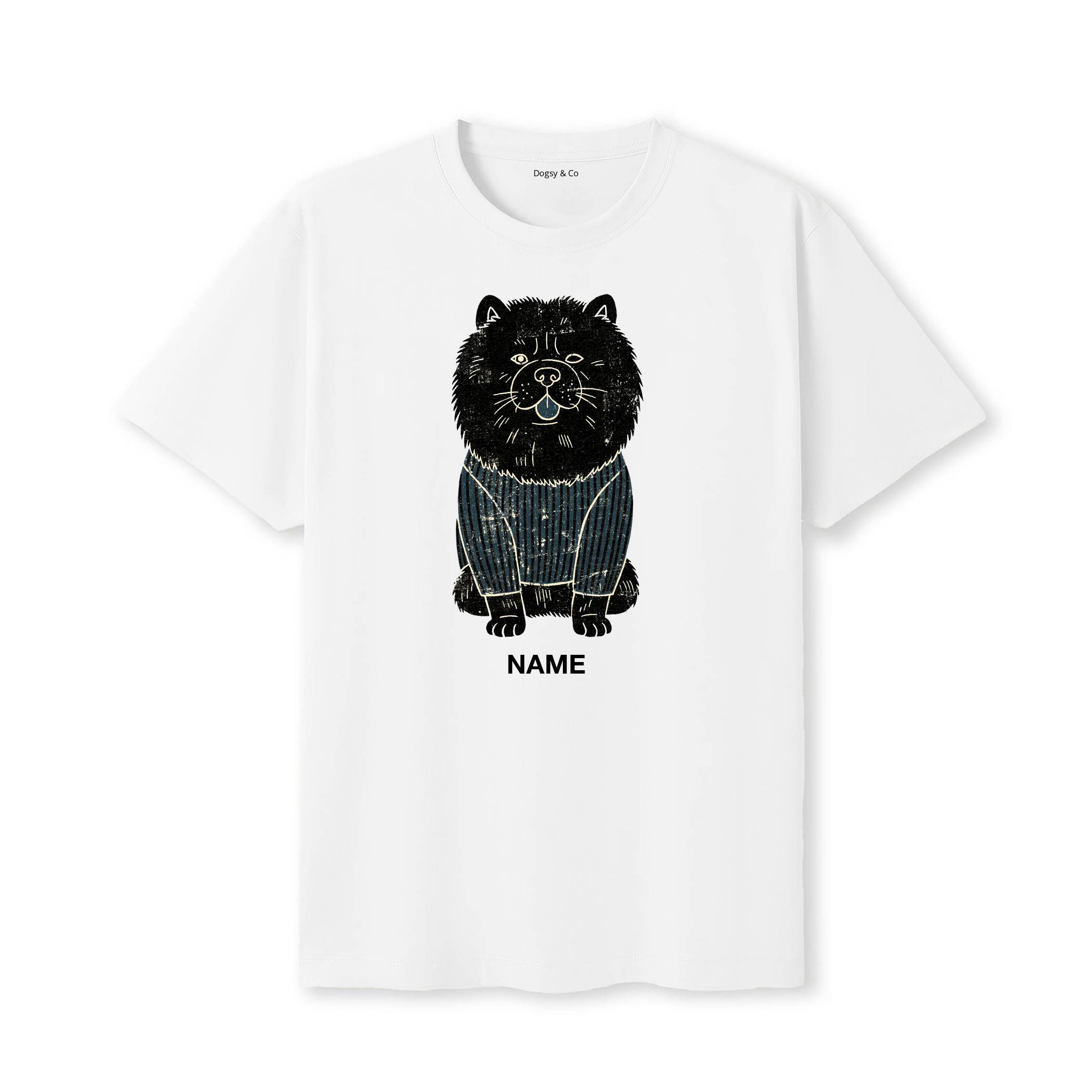 Chow Chow Jumper Dog Custom T-Shirt - White