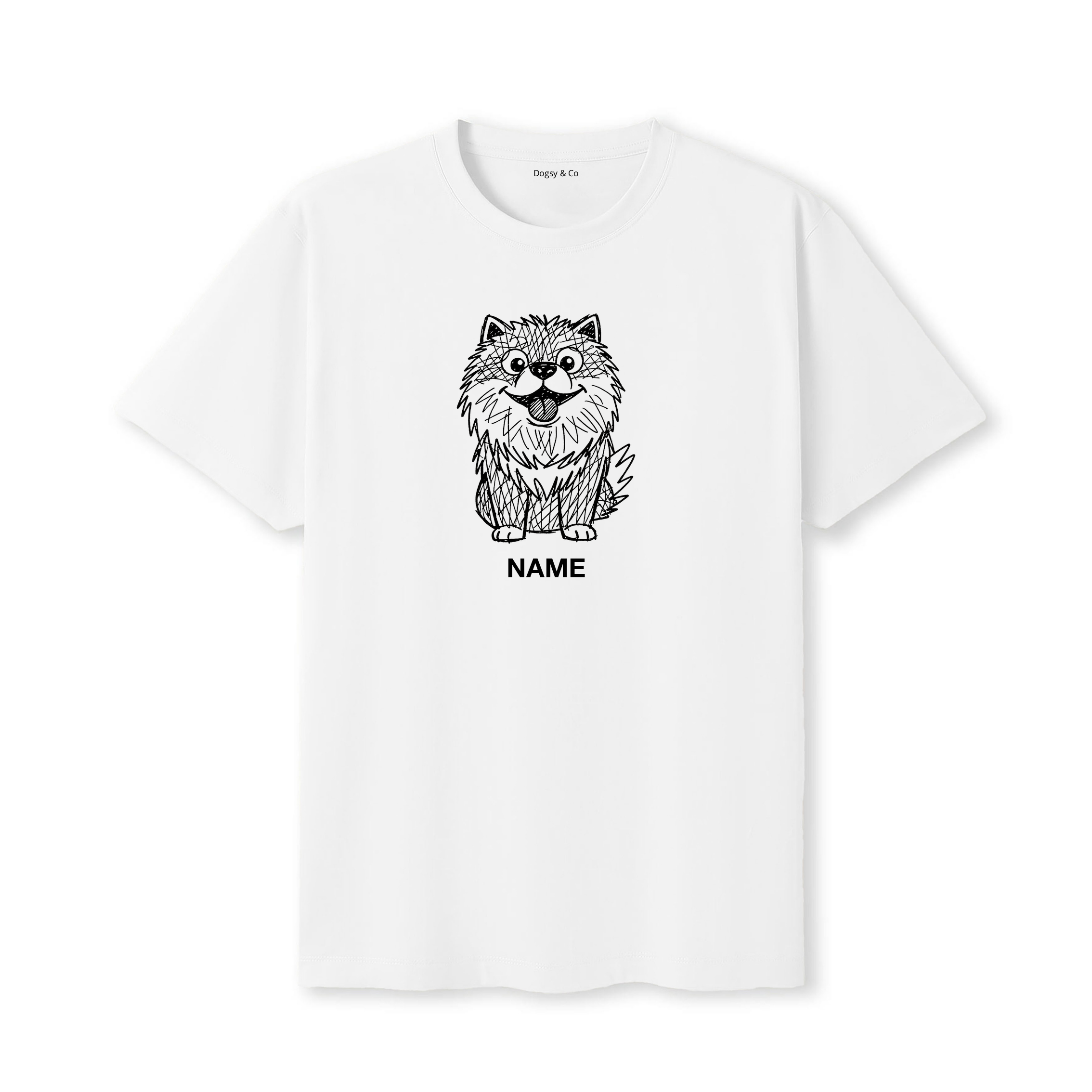 Chow Chow Scraggy Dog Custom - White