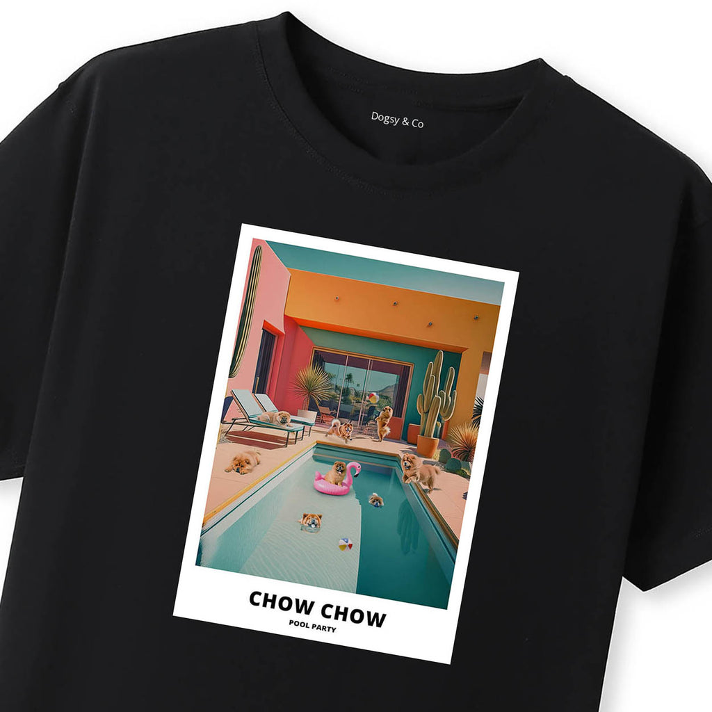 Chow Chow Pool Party T-shirt