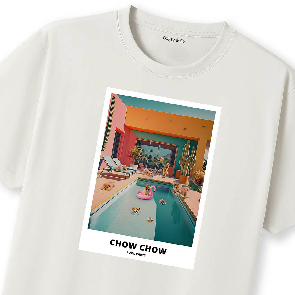 Chow Chow Pool Party T-shirt