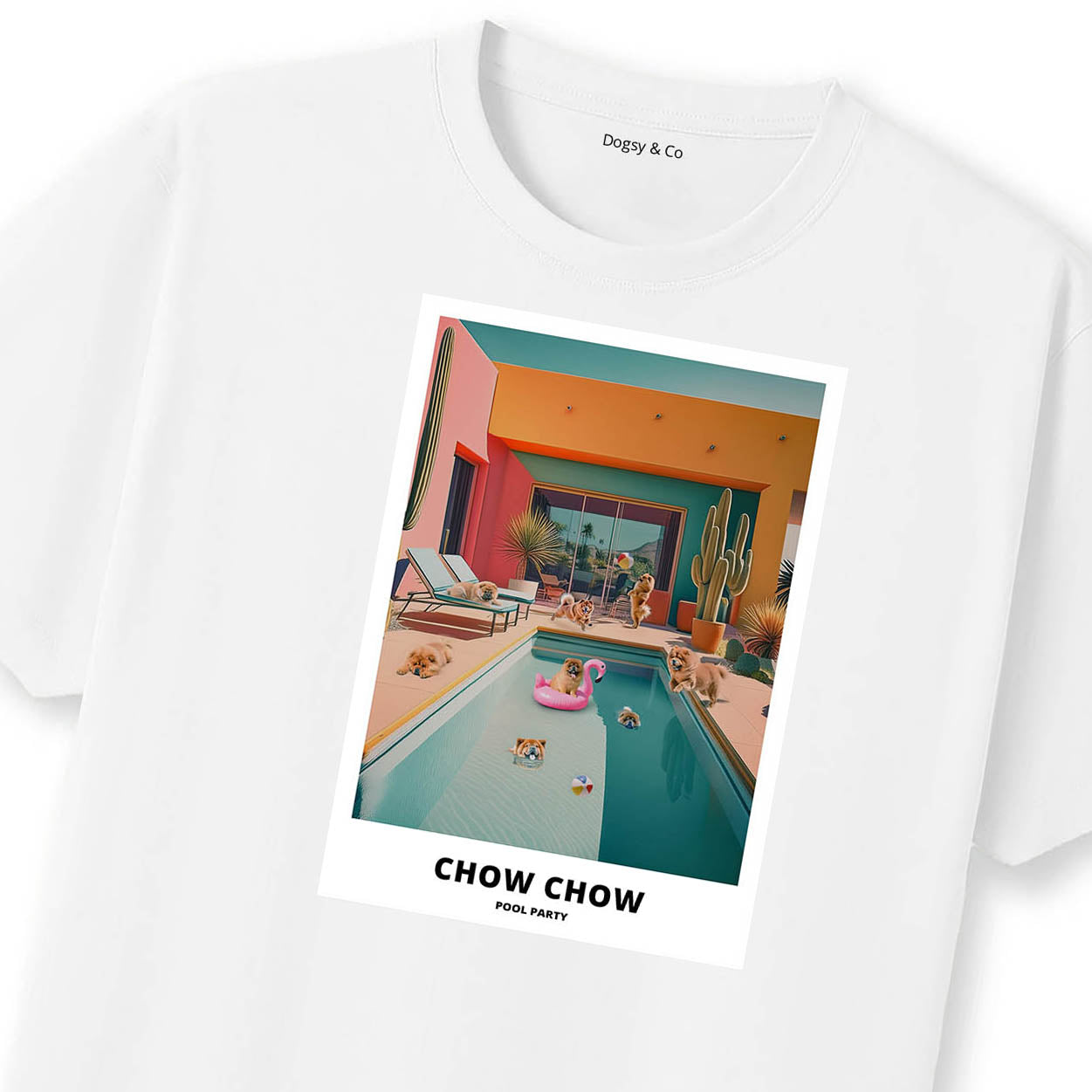 Chow Chow Pool Party T-shirt
