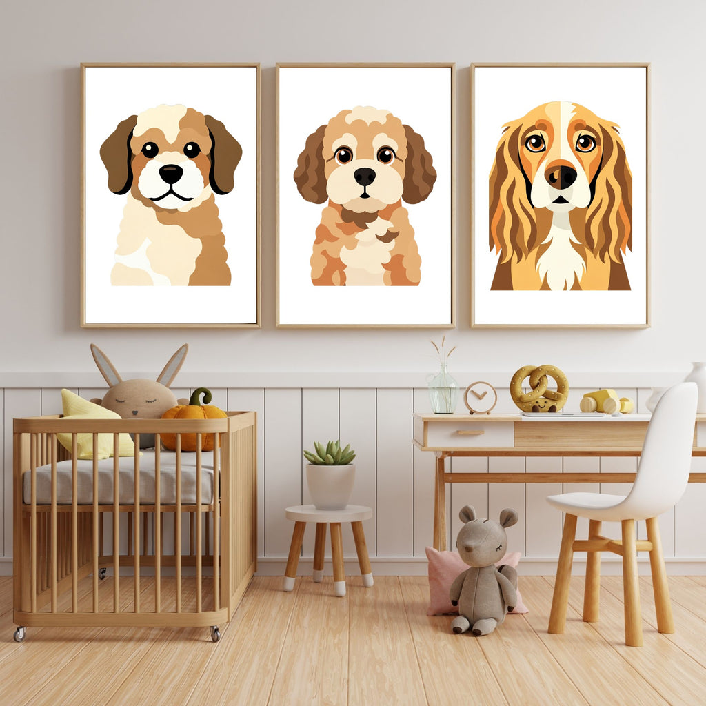Bold Block Art Print - Framed Nursery Mockup