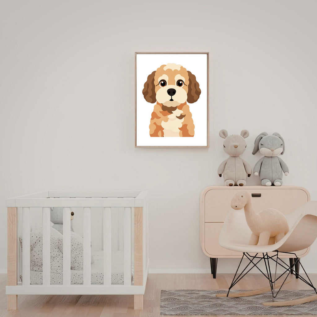 Bold Block Art Print - Framed Nursery Mockup