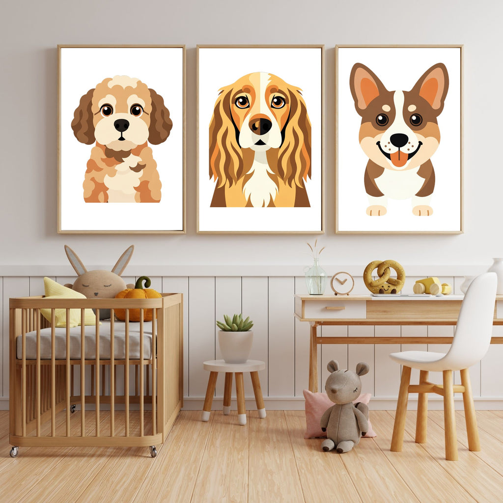 Bold Block Art Print - Framed Nursery Mockup