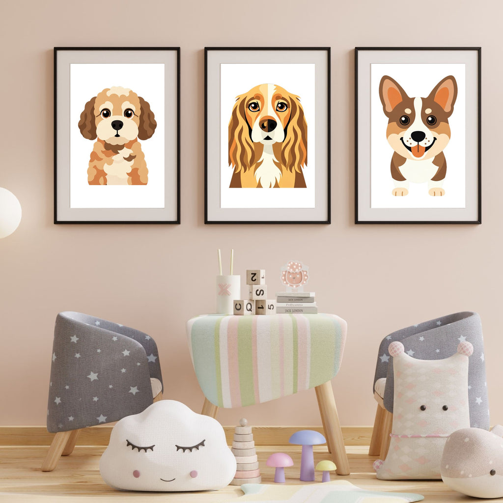 Bold Block Art Print - Framed Nursery Mockup