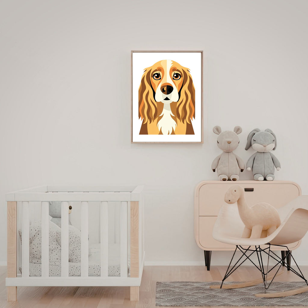 Bold Block Art Print - Framed Nursery Mockup