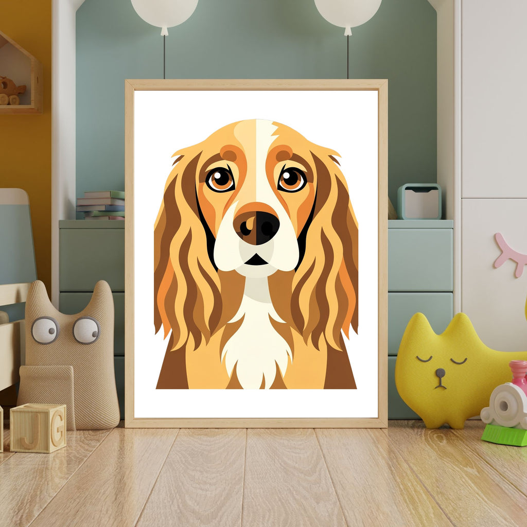 Bold Block Art Print - Framed Nursery Mockup