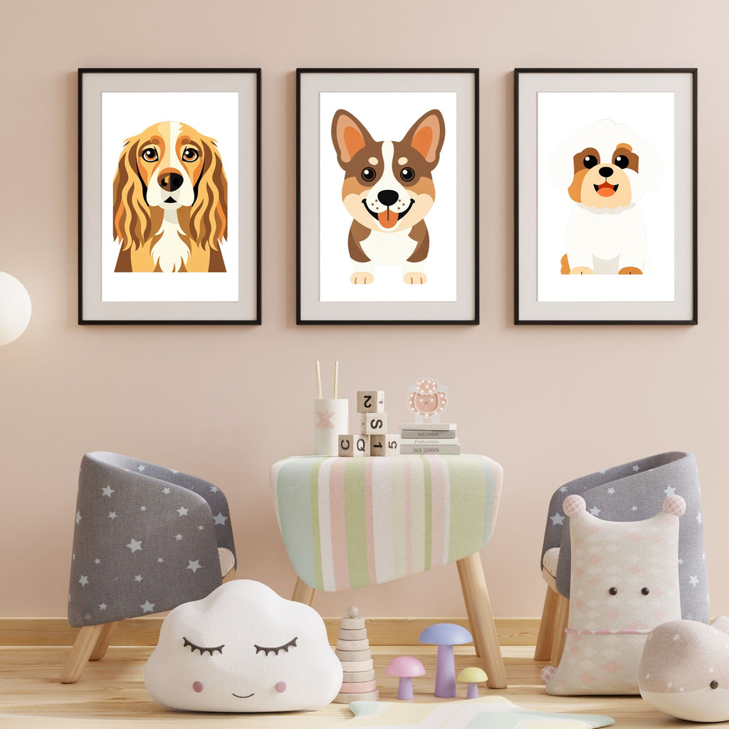 Bold Block Art Print - Framed Nursery Mockup
