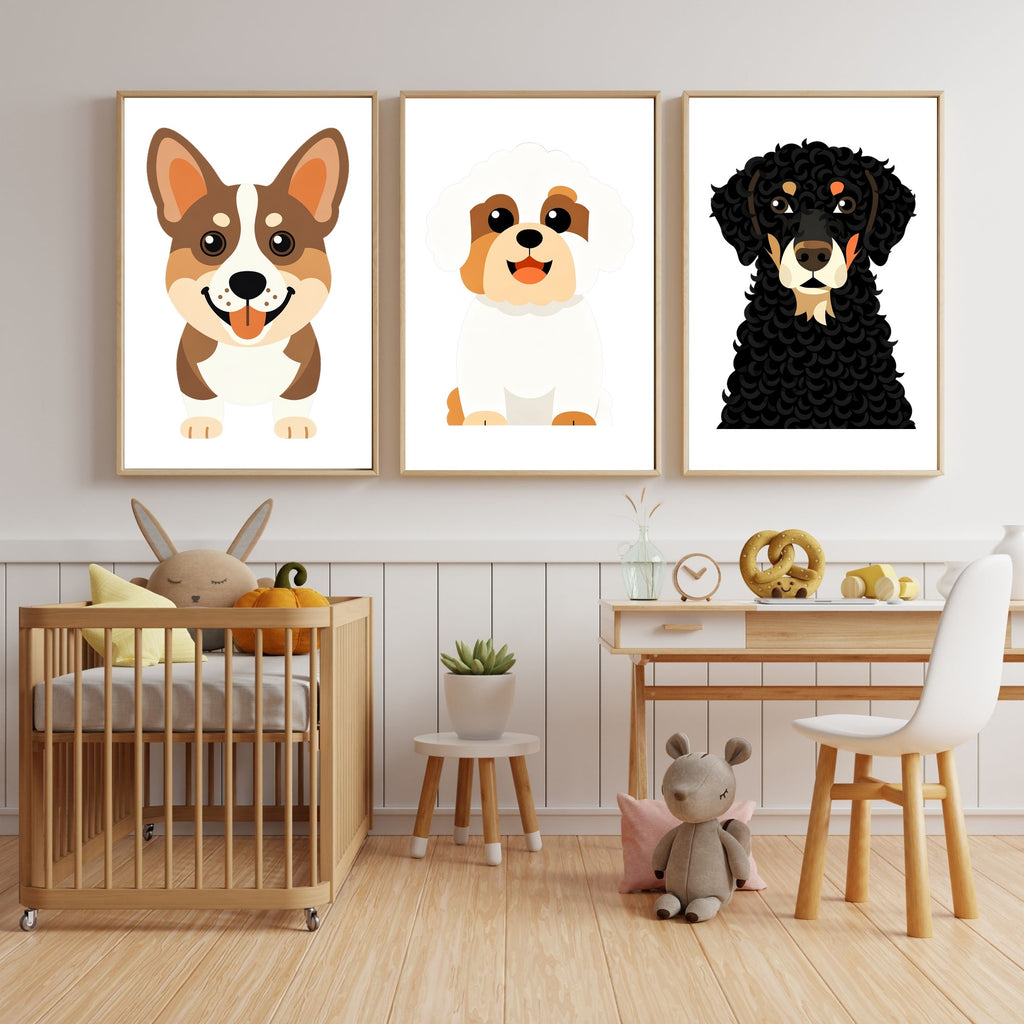 Bold Block Art Print - Framed Nursery Mockup