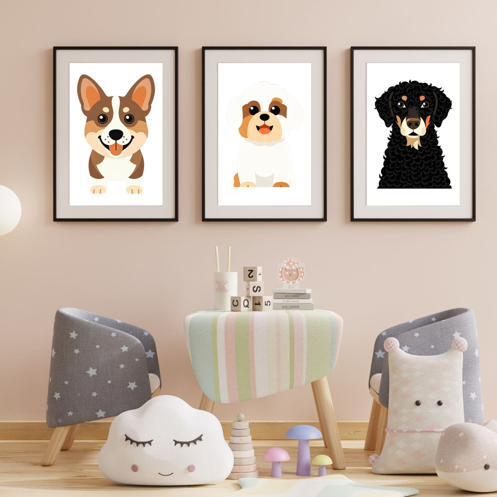 Bold Block Art Print - Framed Nursery Mockup