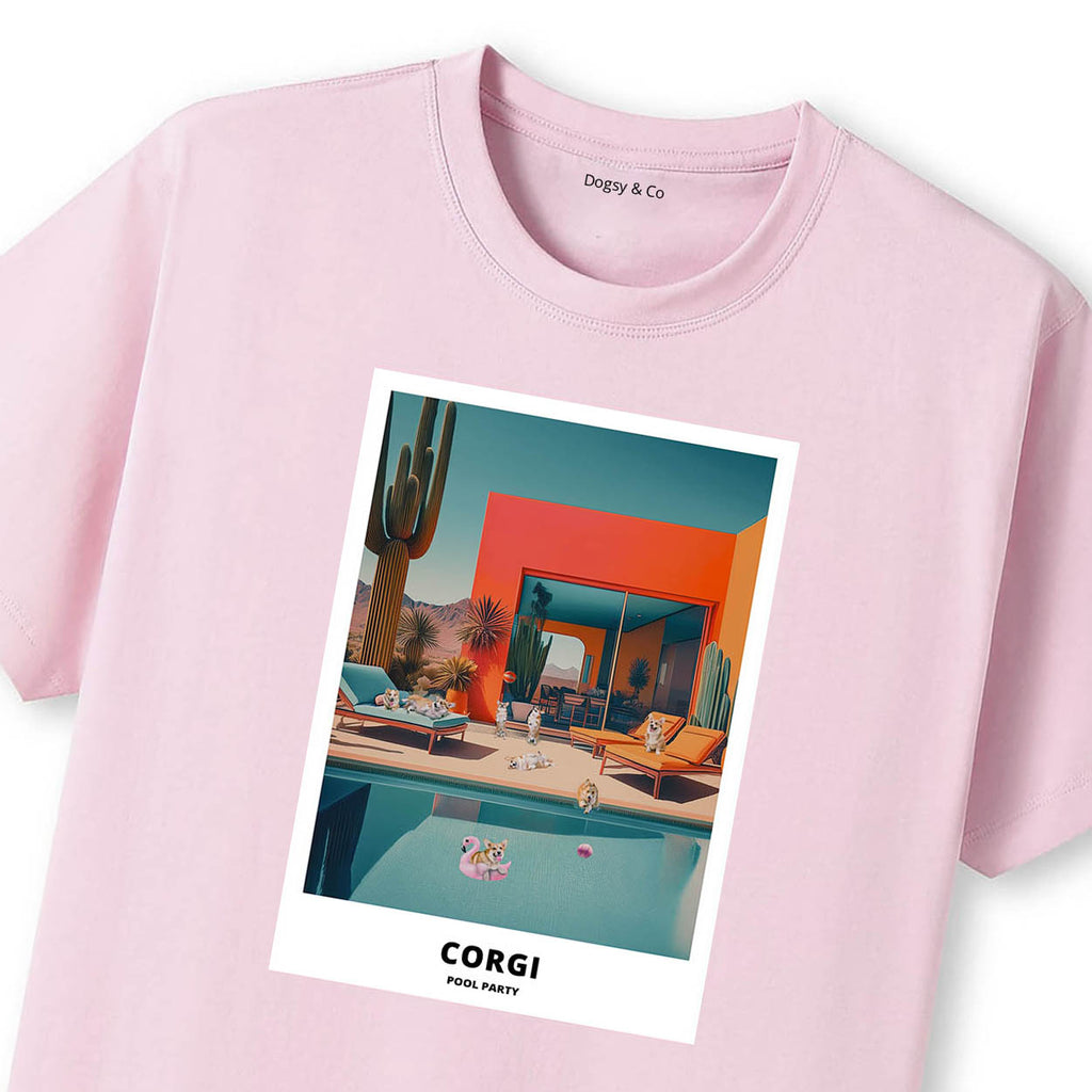 Corgi Pool Party T-shirt