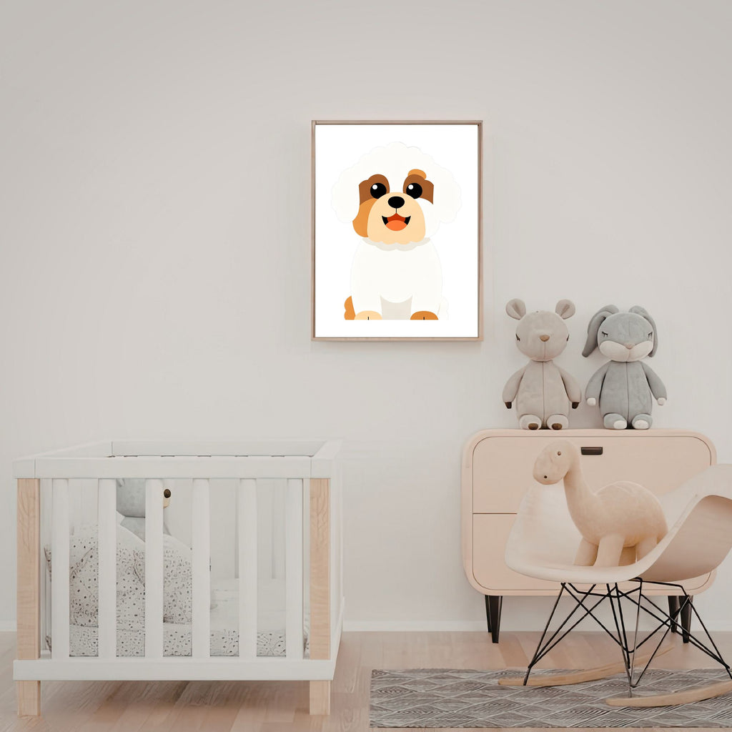 Bold Block Art Print - Framed Nursery Mockup