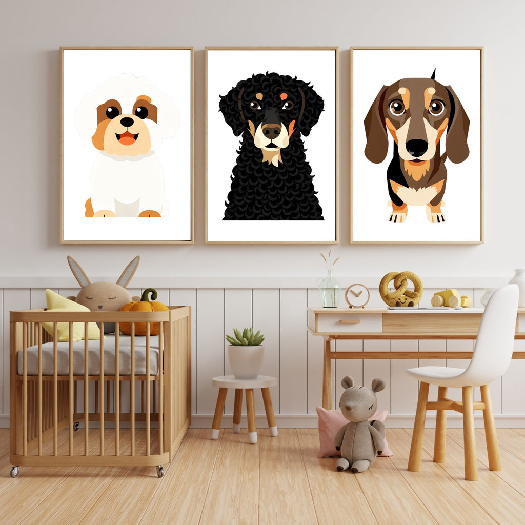 Bold Block Art Print - Framed Nursery Mockup