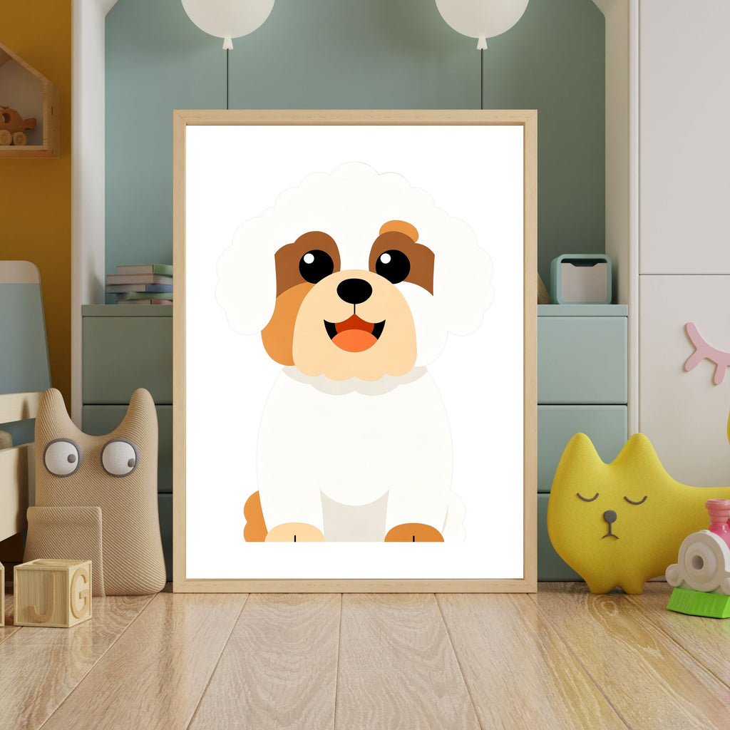 Bold Block Art Print - Framed Nursery Mockup