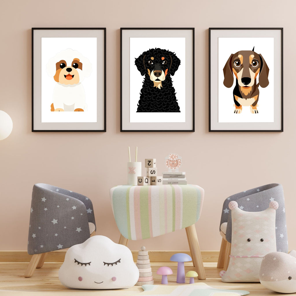 Bold Block Art Print - Framed Nursery Mockup