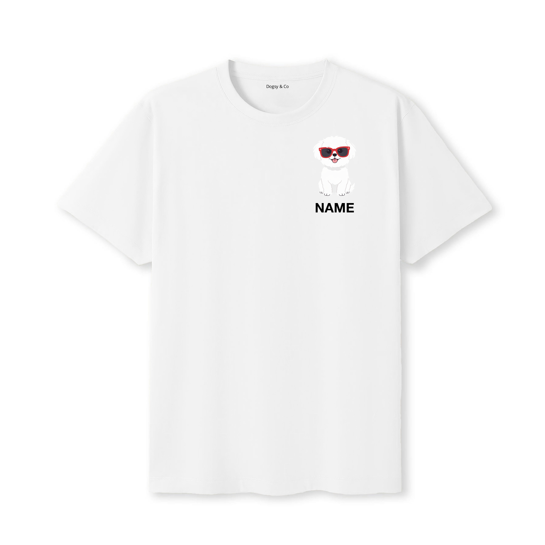 Coton de Tulear Cool Dog Custom T-Shirt - White