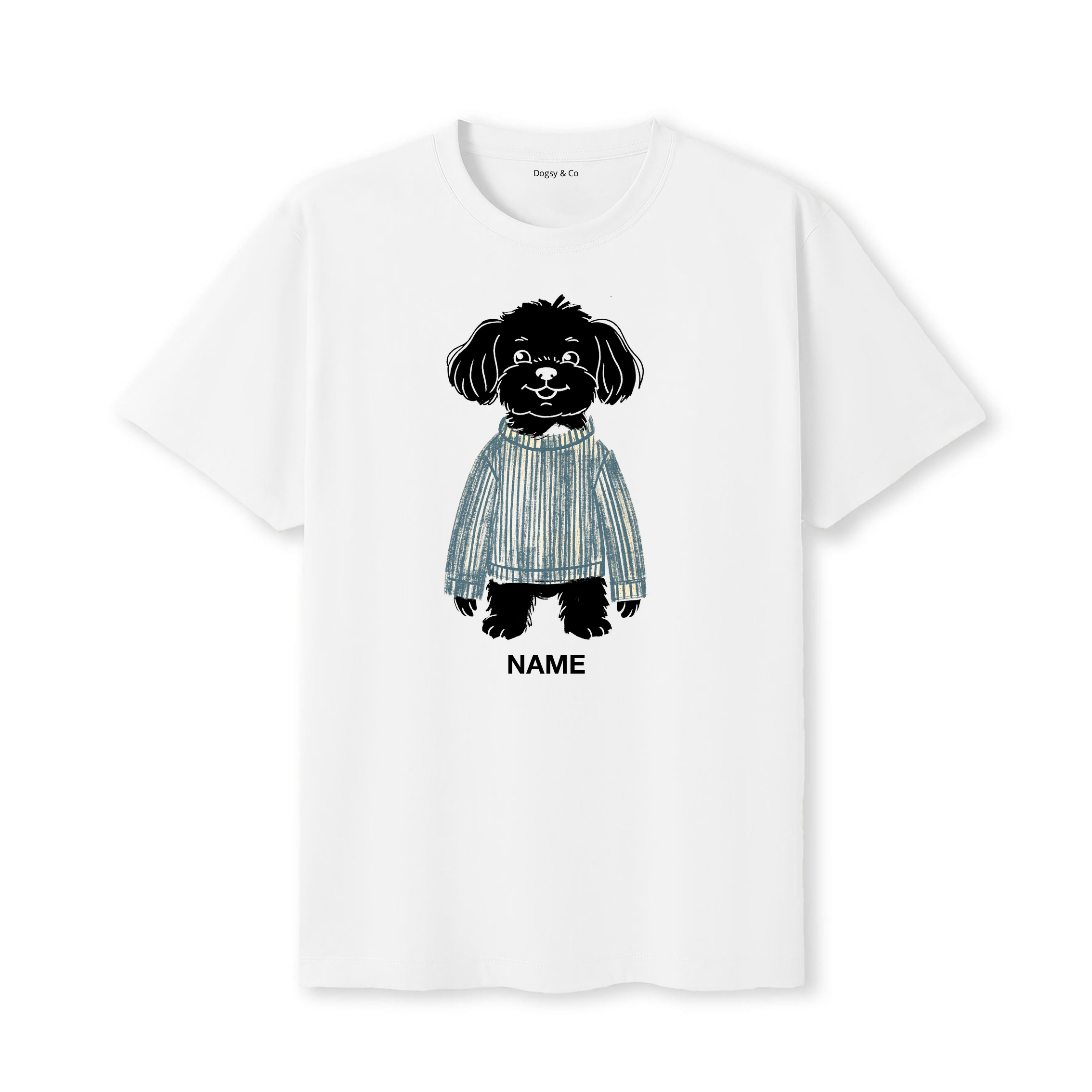Coton de Tulear Jumper Dog Custom T-Shirt - White