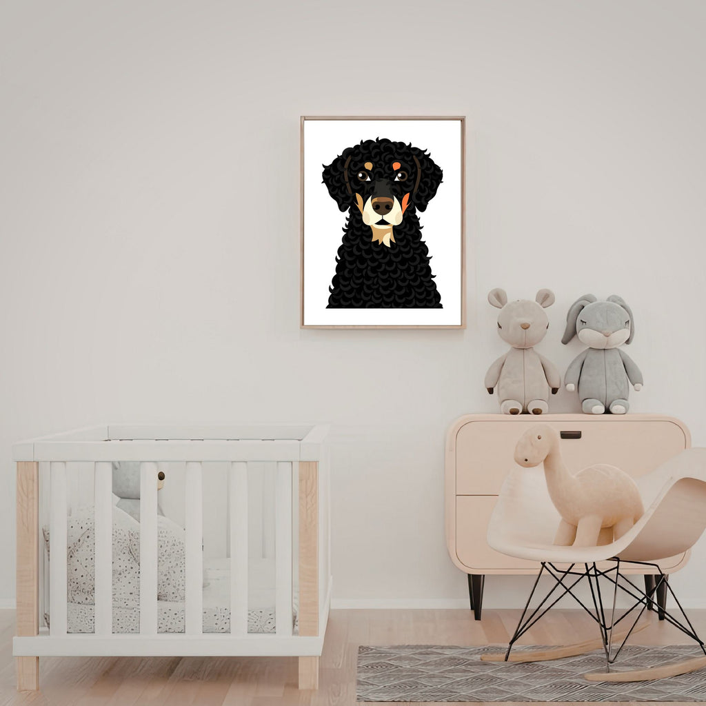 Bold Block Art Print - Framed Nursery Mockup