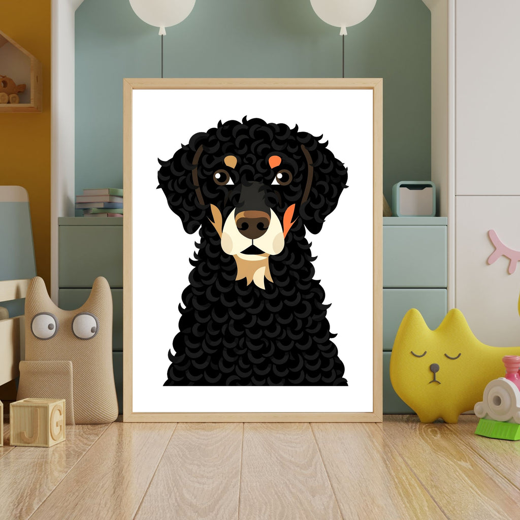 Bold Block Art Print - Framed Nursery Mockup