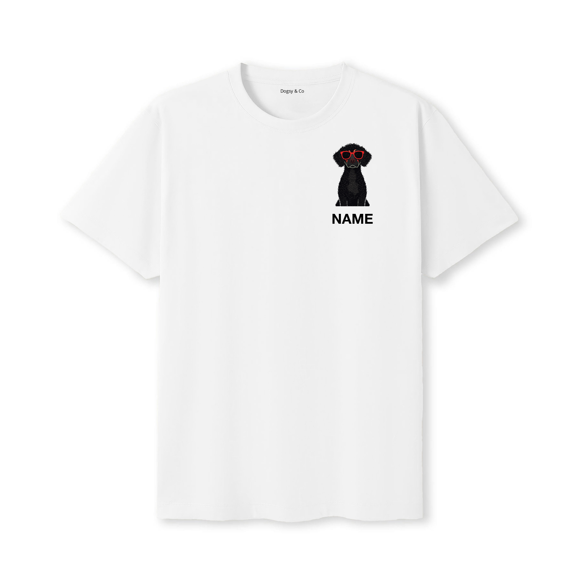 Curly Coated Retriever Cool Dog Custom T-Shirt - White