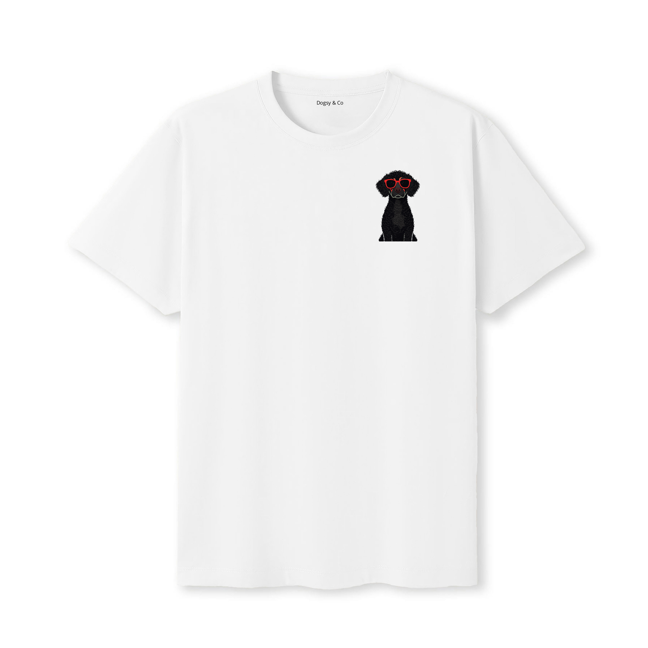 Curly Coated Retriever Cool Dog T-Shirt - White