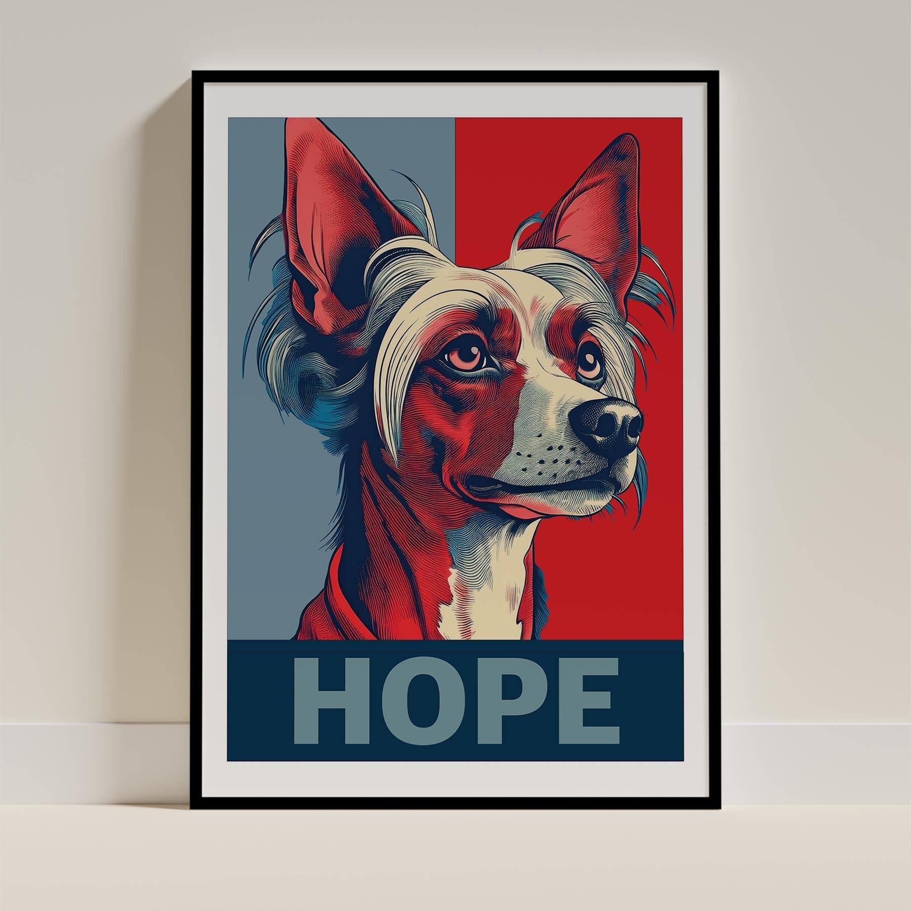 Chinese Crested HOPE Series Inspired by the Obama Poster image 0