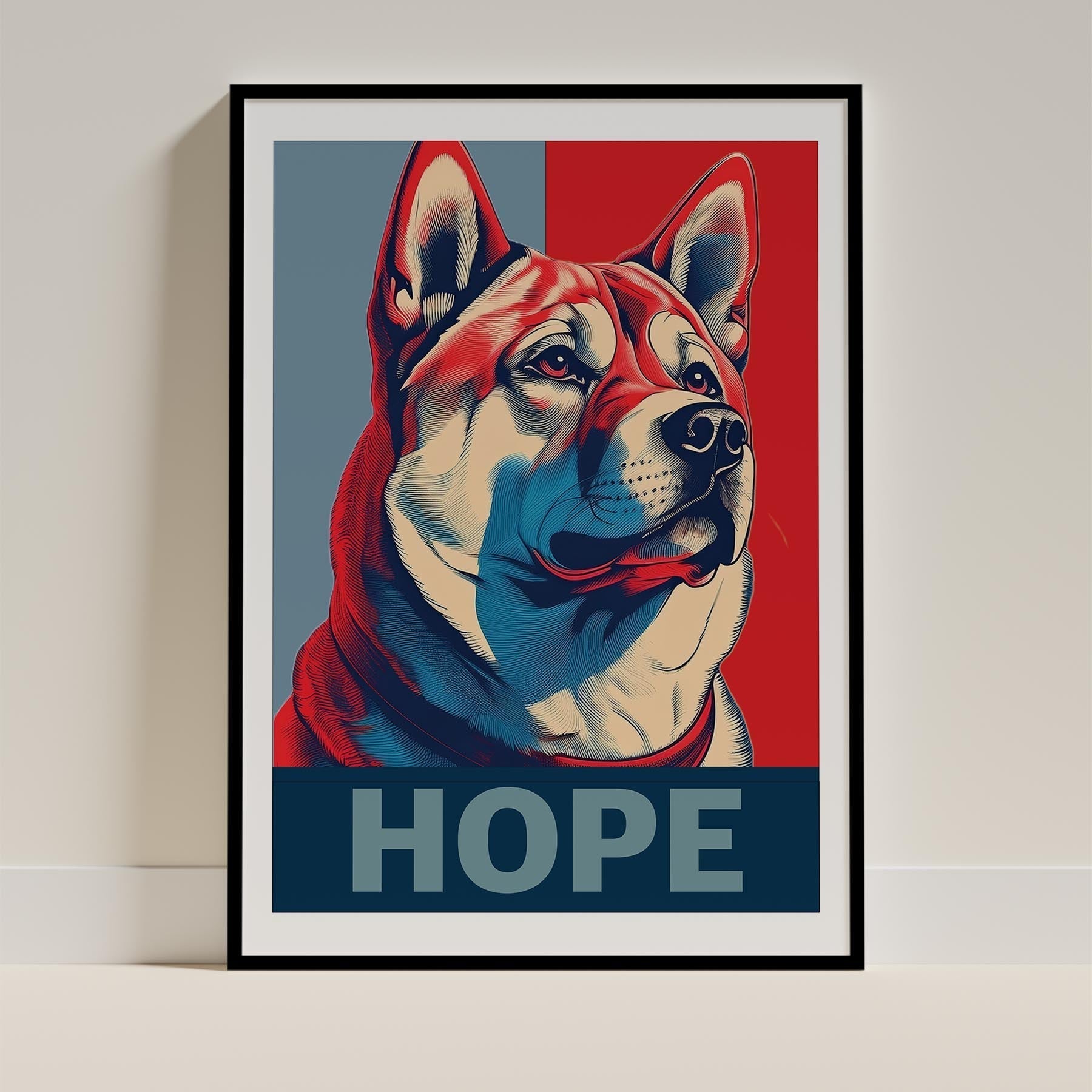 Akita Dog Art Print Unframed | 7 Unique Designs | Wall Art Gift for Dog Lovers - Image 3 | Dogsy & Co
