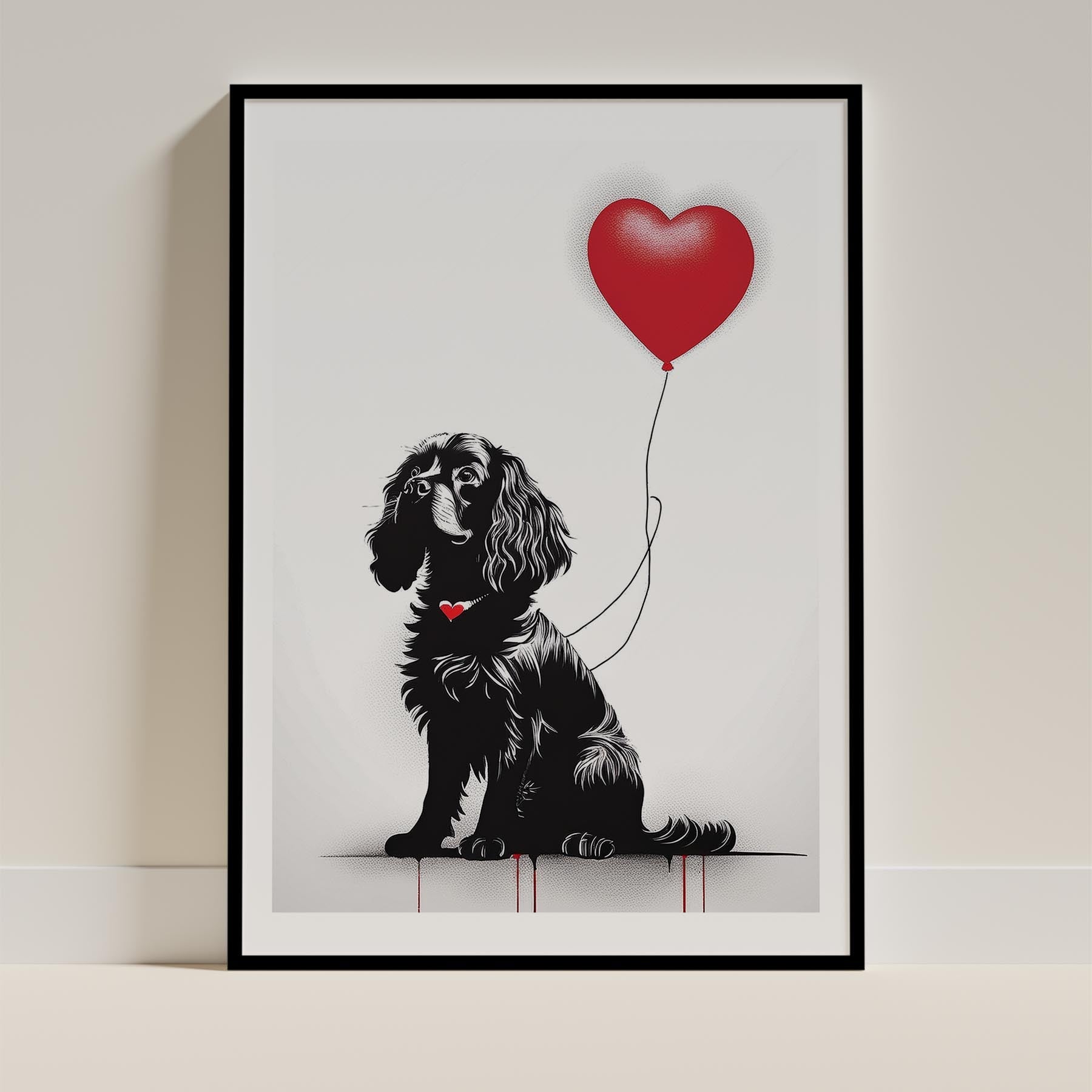 Cavalier King Charles Spaniel Dog Art Print Unframed Vol 1 | 11 Unique Designs | Wall Art Gift for Dog Lovers - Image 5 | ...