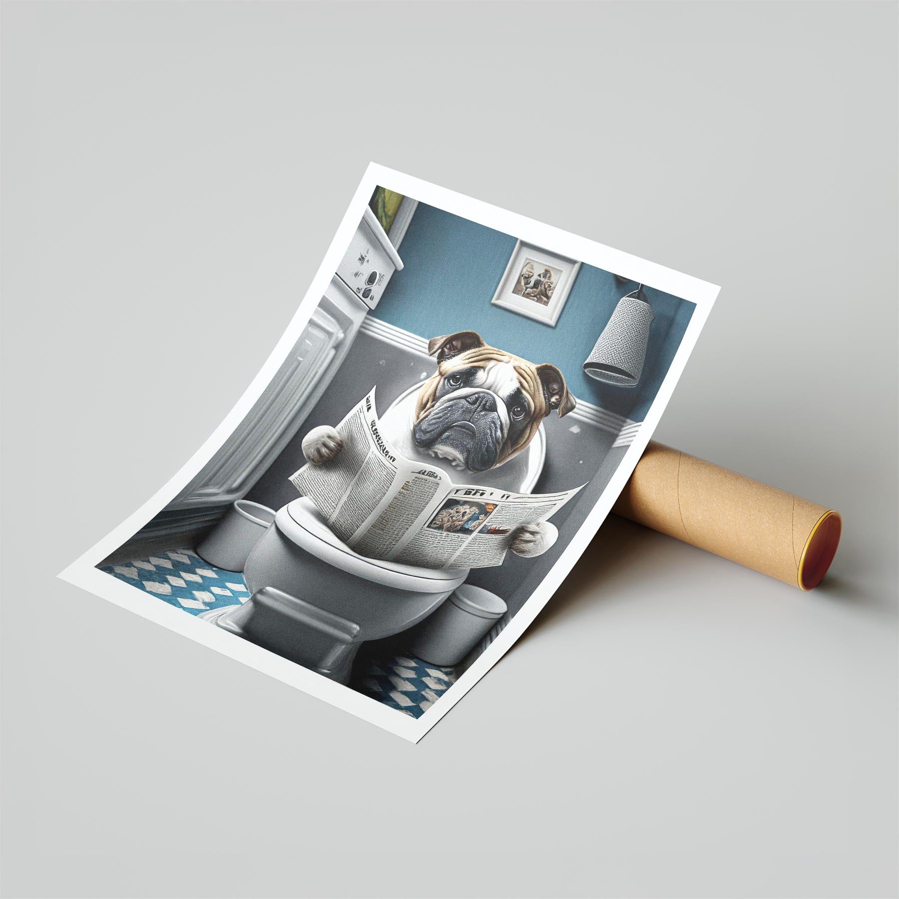 Bulldog Toilet Humour Dog Series 9 image 6