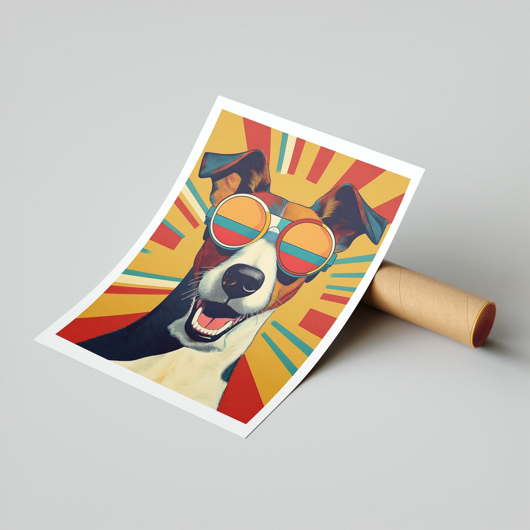 Fox Terrier In Colourful Sunnies 2 image 7