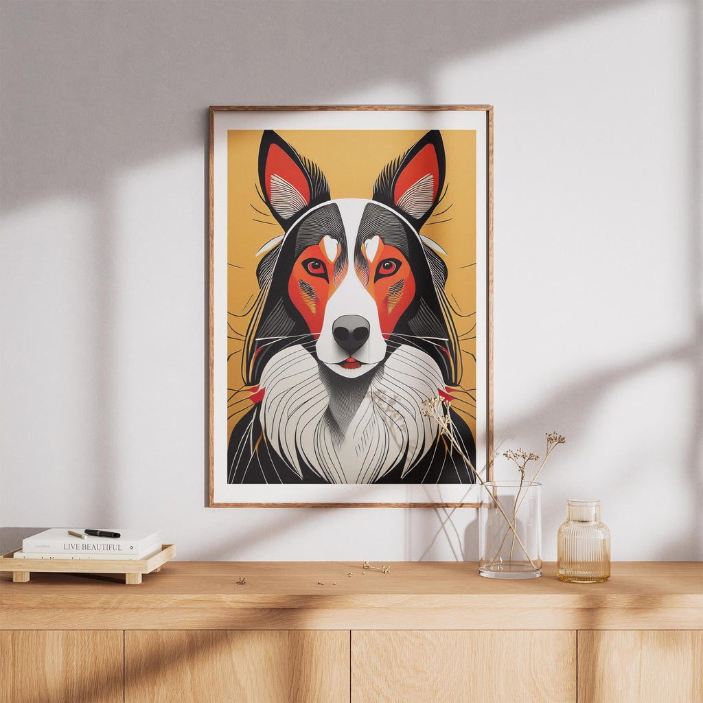 Rough Smooth Collie Geometric Orange Series image 8